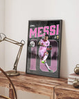 Plakat - Messi Inter Miami kunst - admen.dk