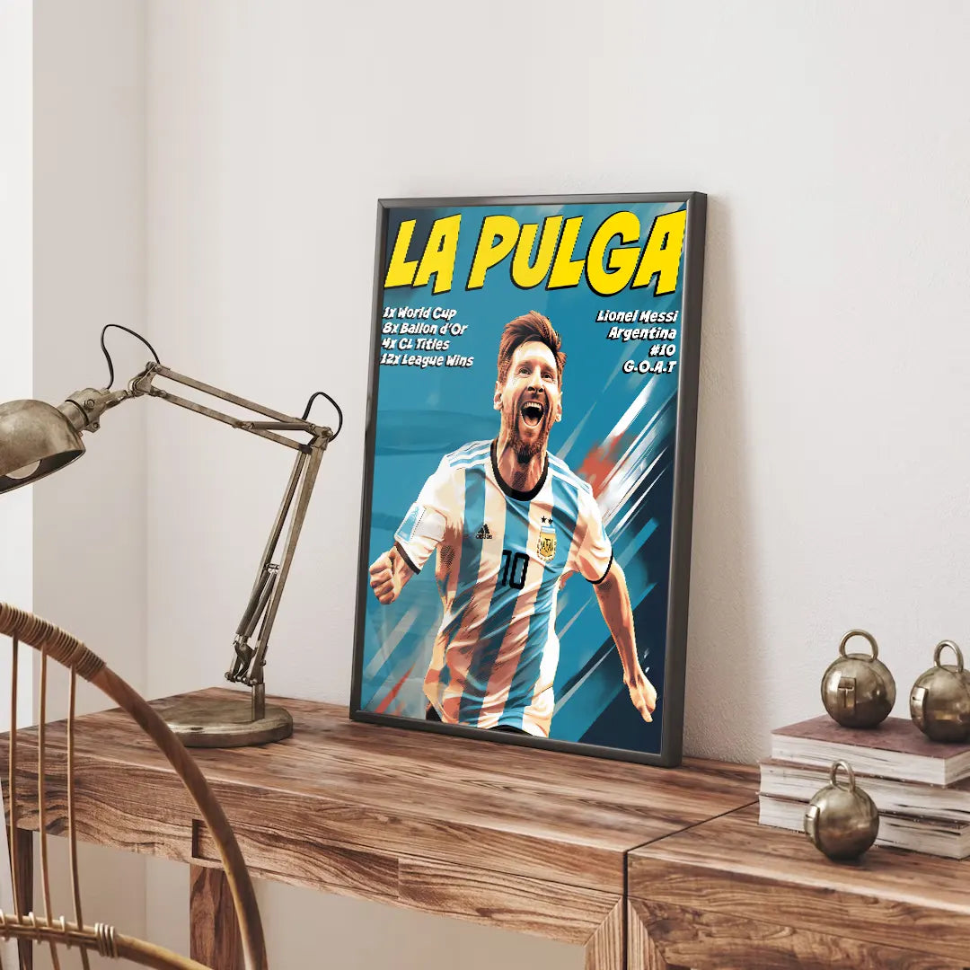 Plakat - Messi La Pulga - admen.dk