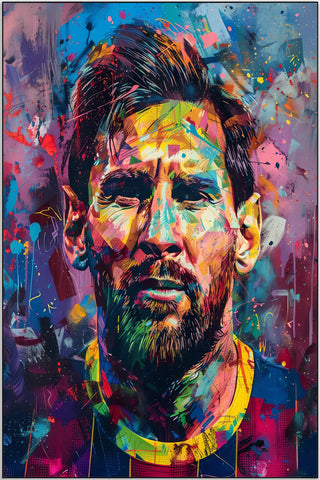 Plakat - Messi colorful kunst