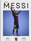 Plakat - Messi i Barcelona look - admen.dk