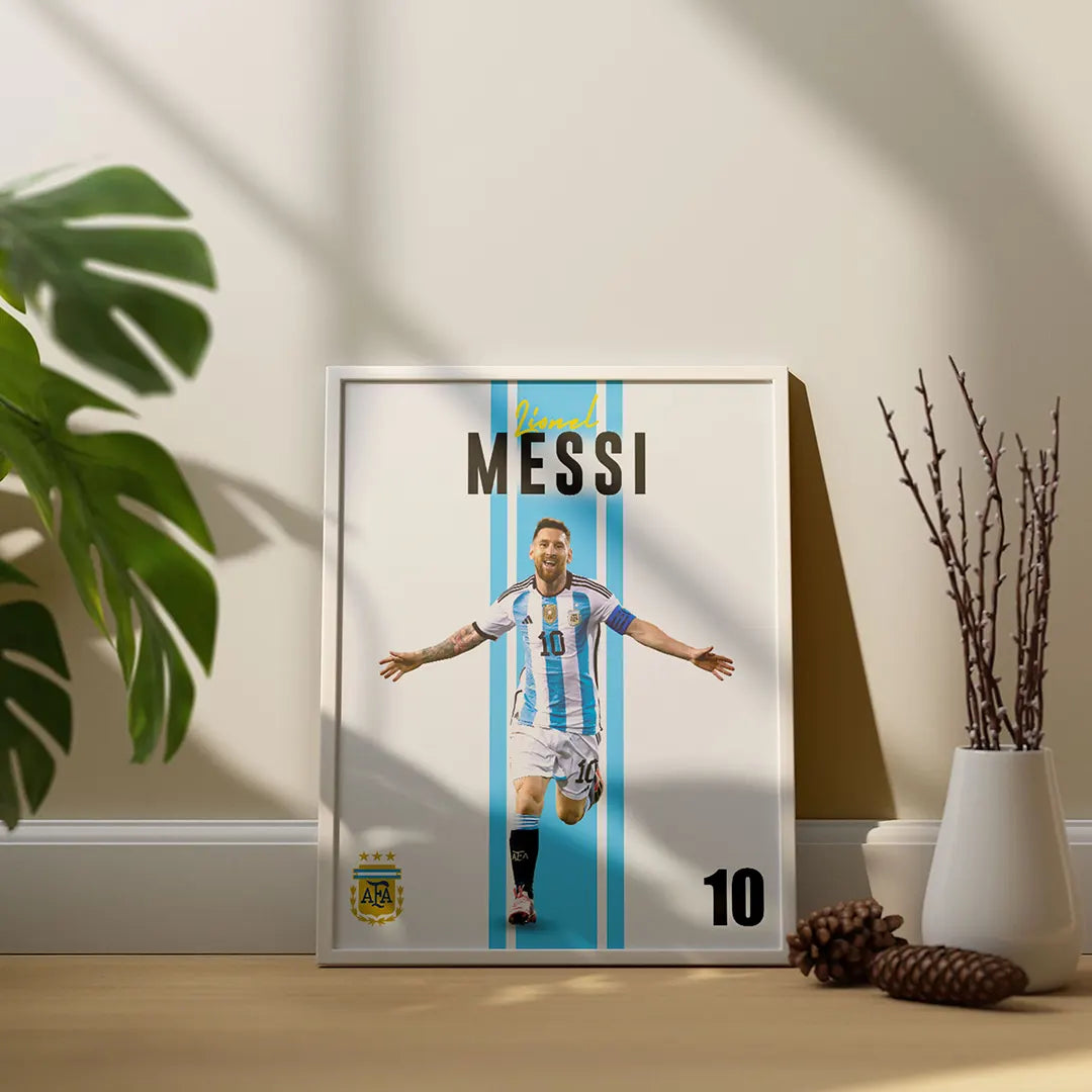 Plakat - Messi i godt humør - admen.dk