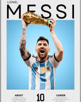 Plakat - Messi og guldet - admen.dk