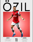 Plakat - Mesut Øzil grafisk look - admen.dk