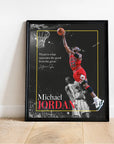 Plakat - Michael Jordan i aktion - admen.dk