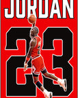 Plakat - Michael Jordan nr. 23 - admen.dk