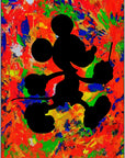 Plakat - Mickey Mouse shadow kunst - admen.dk