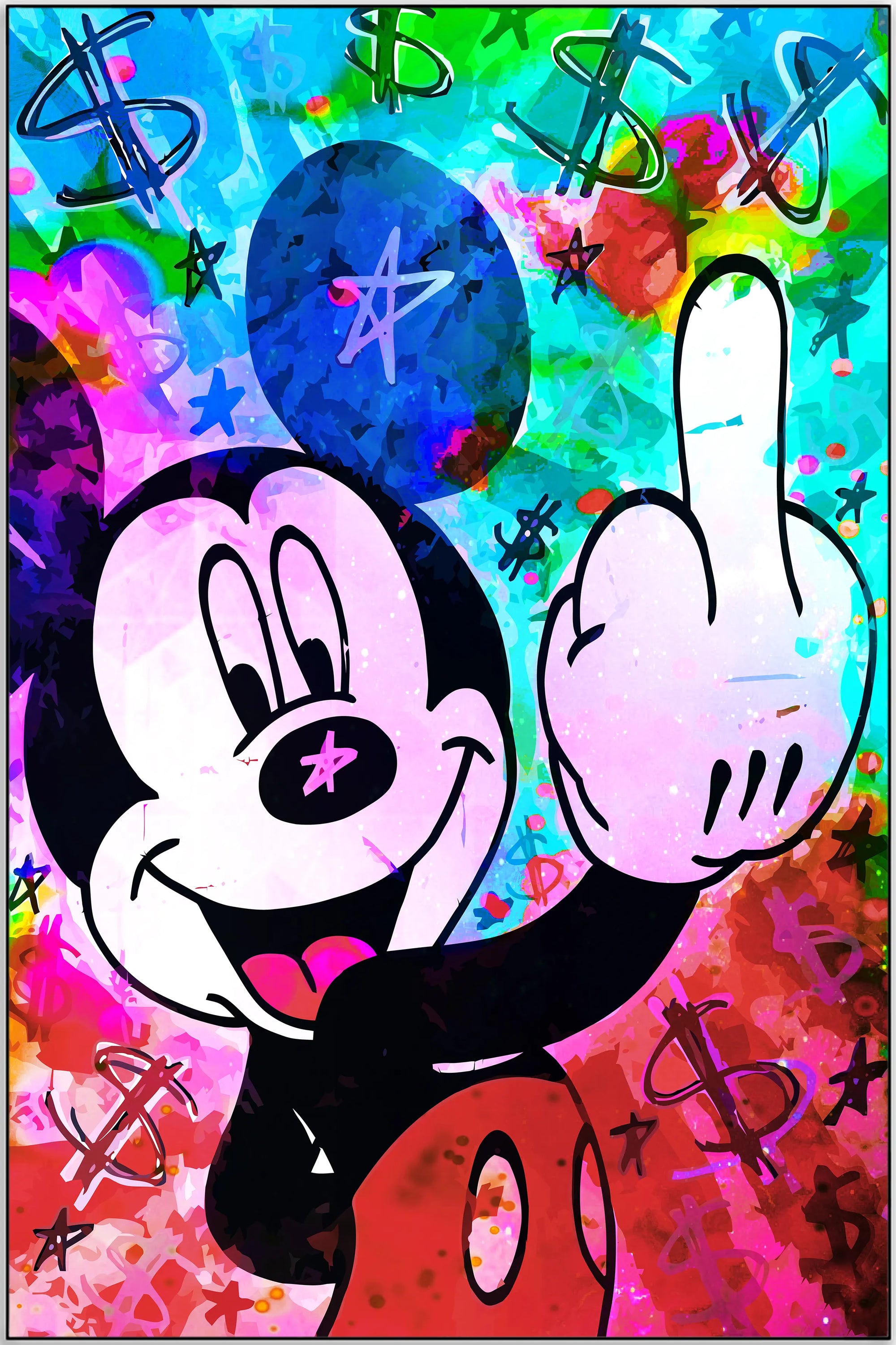 Plakat - Mickey Mouse street art kunst - admen.dk