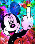 Plakat - Mickey Mouse street art kunst - admen.dk