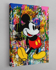 Canvas - Mickey Mouse graffiti kunst - admen.dk