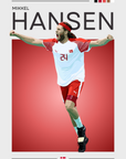 Plakat - Mikkel Hansen grafisk look - admen.dk