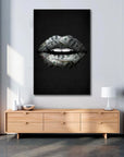 Plakat - Money lips kunst - admen.dk