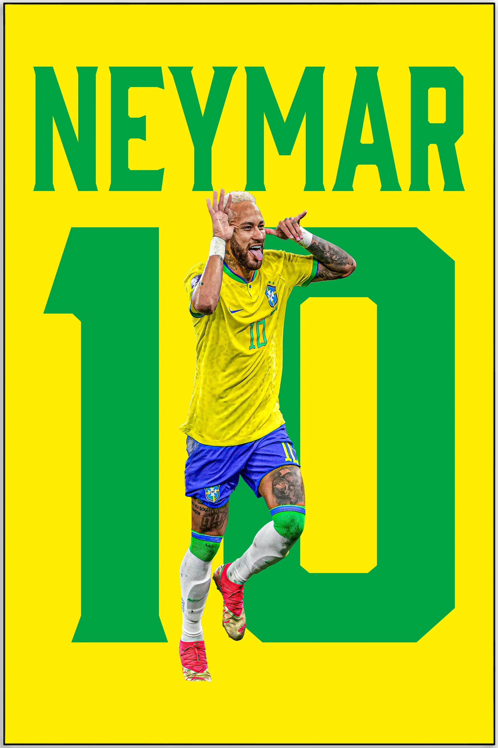 Plakat - Neymar 10 - admen.dk