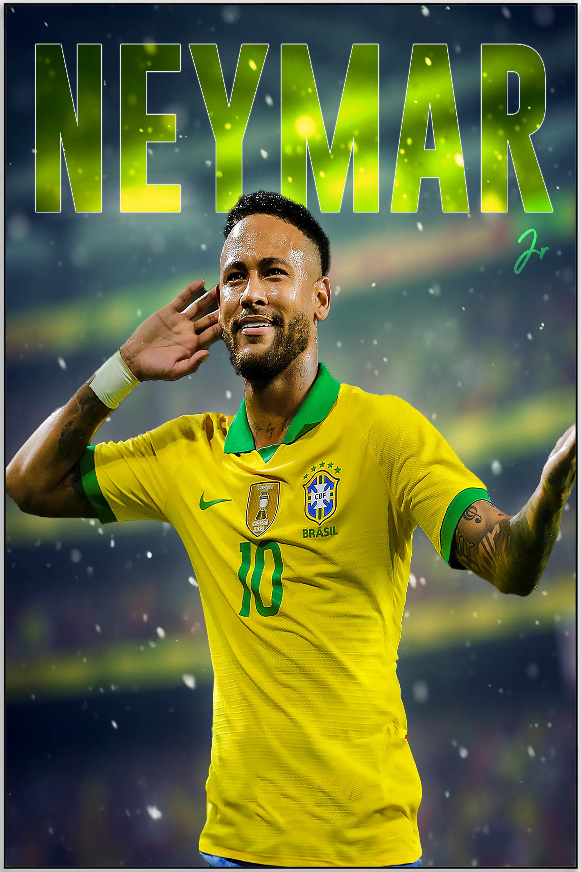 Plakat - Neymar Jr. efter sejr - admen.dk