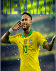 Plakat - Neymar Jr. efter sejr - admen.dk