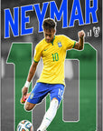 Plakat - Neymar Jr. sparkeklar - admen.dk