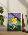 Plakat - Neymar Jr. sparkeklar - admen.dk