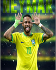 Plakat - Neymar i godt humør - admen.dk