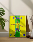 Plakat - Neymar Jr. i sejrdans - admen.dk