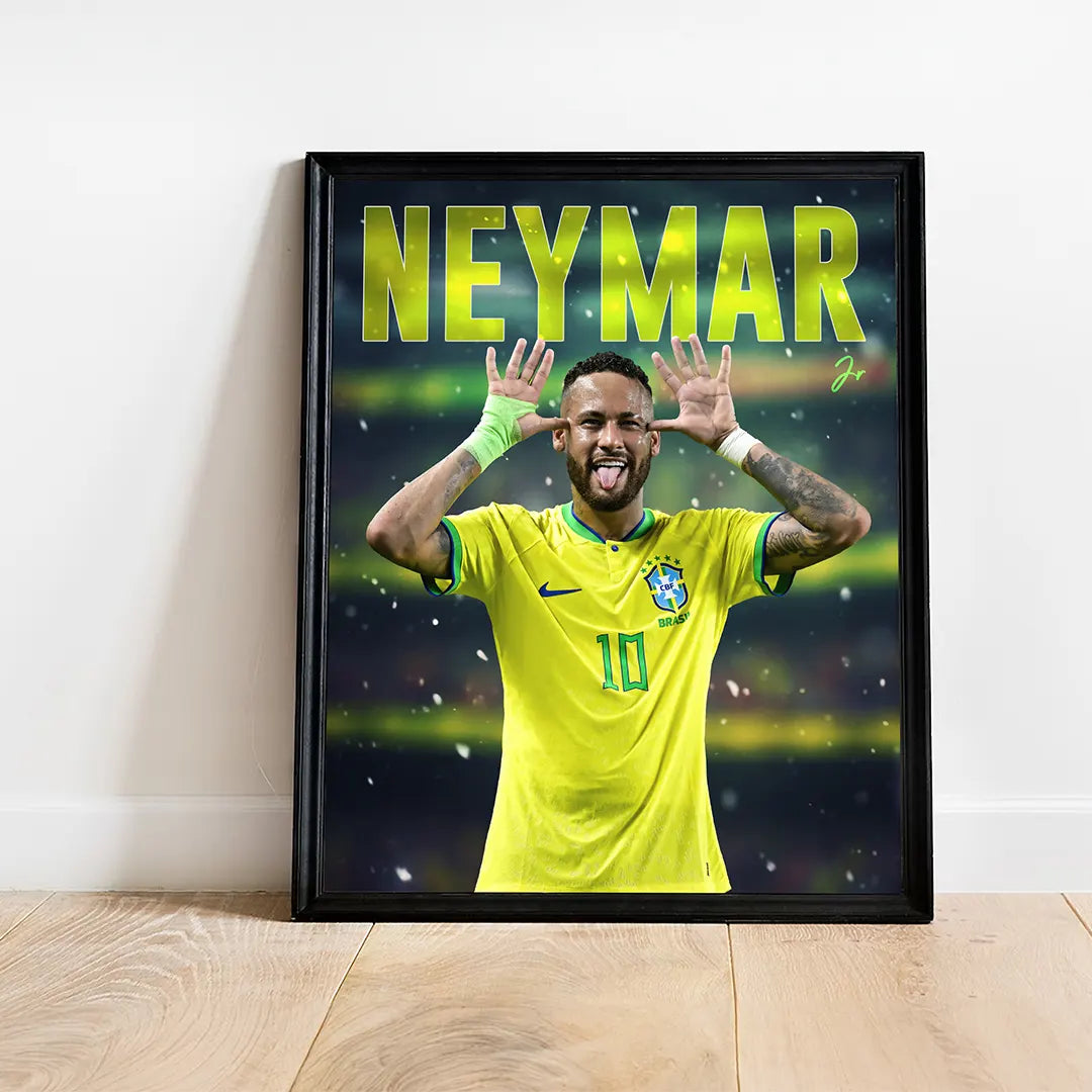 Plakat - Neymar i godt humør - admen.dk