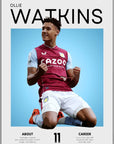 Plakat - Ollie Watkins grafisk look - admen.dk