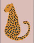 Plakat - Orange leopard - admen.dk