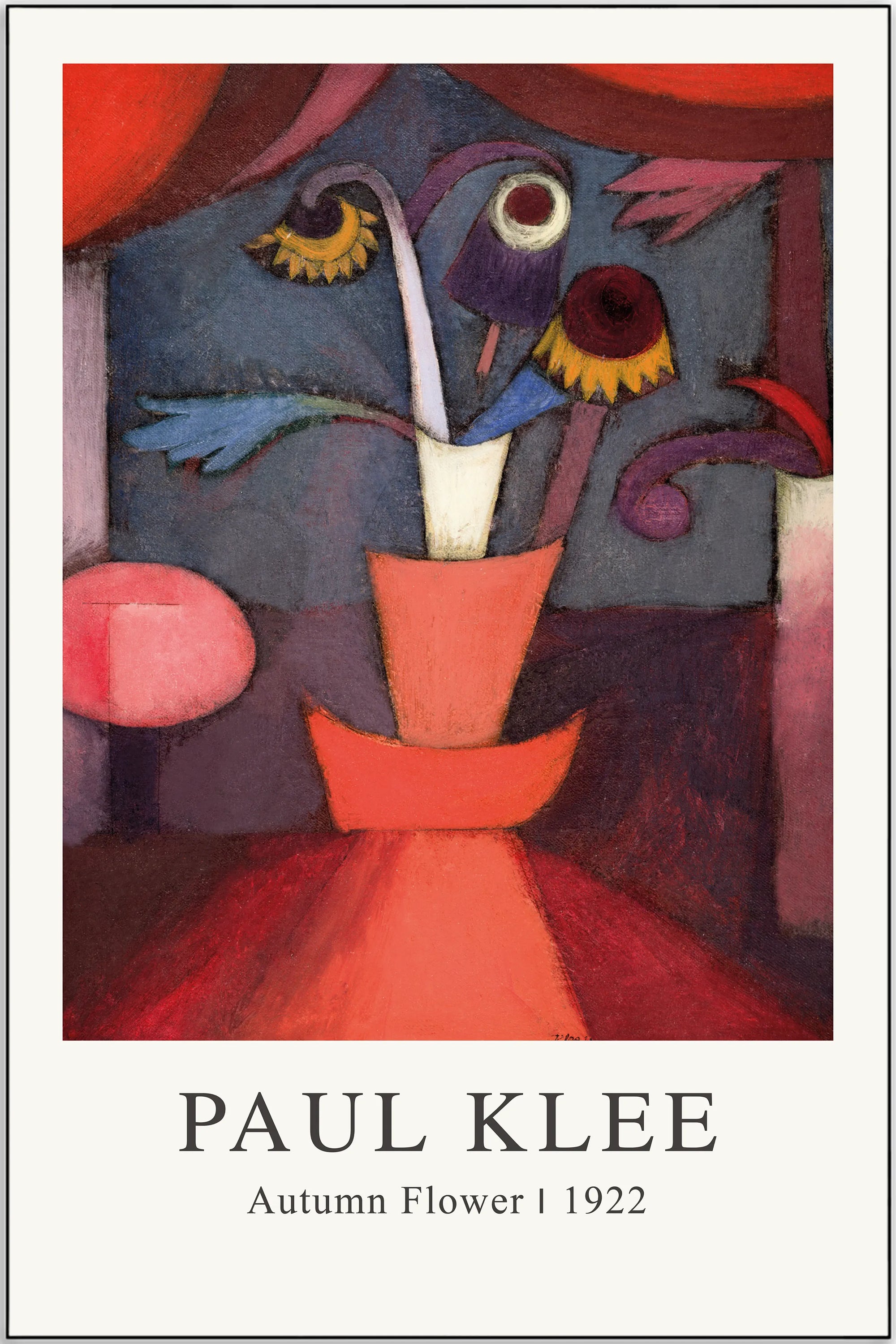 Plakat - Paul Klee - Autumn flower kunst - admen.dk