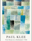 Plakat - Paul Klee - First house in a Settlement kunst - admen.dk