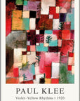 Plakat - Paul Klee - Yellow Rhythms kunst - admen.dk