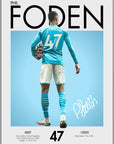 Plakat - Phil Foden grafisk look