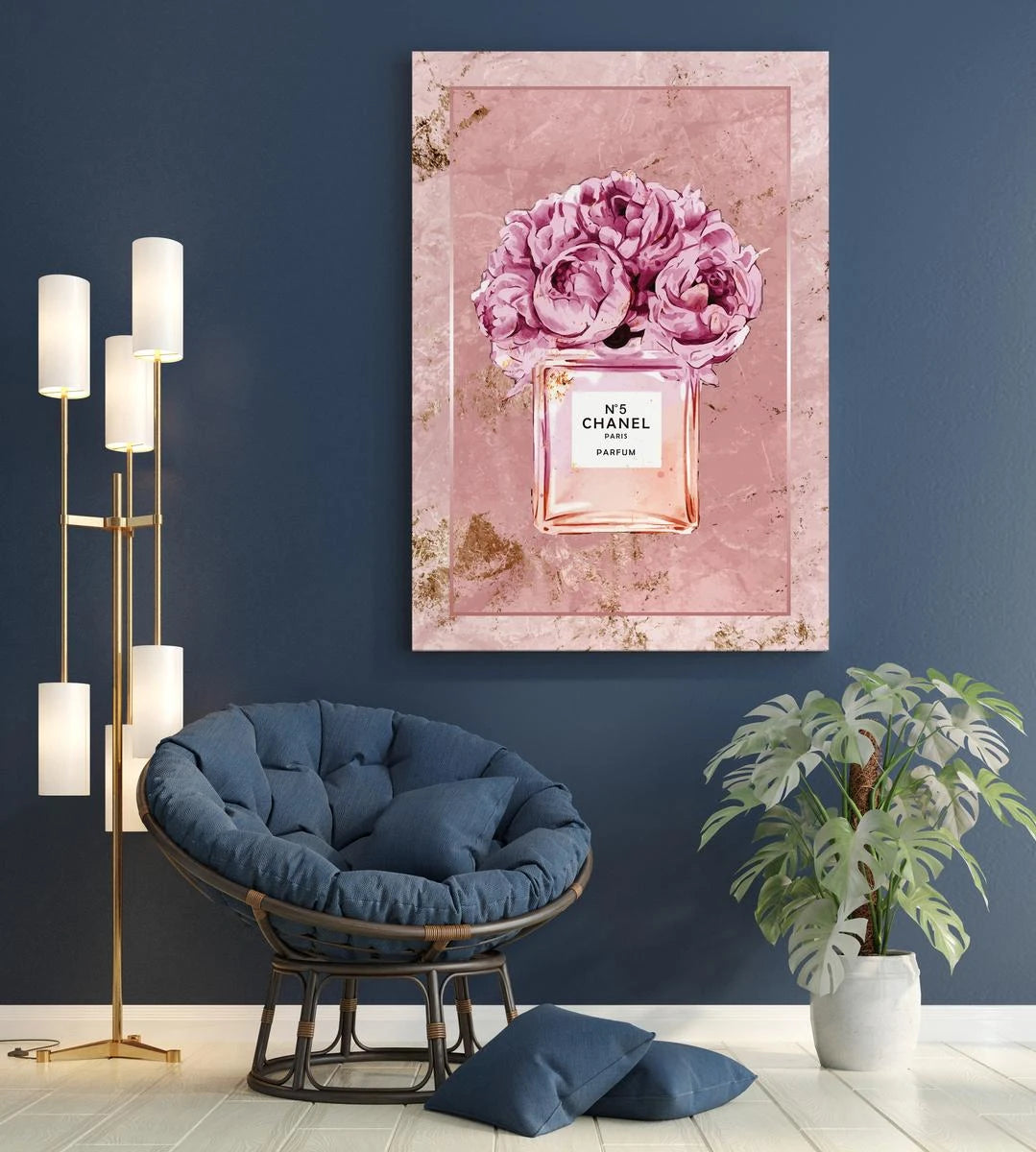 Plakat - Pink Chanel kunst - admen.dk