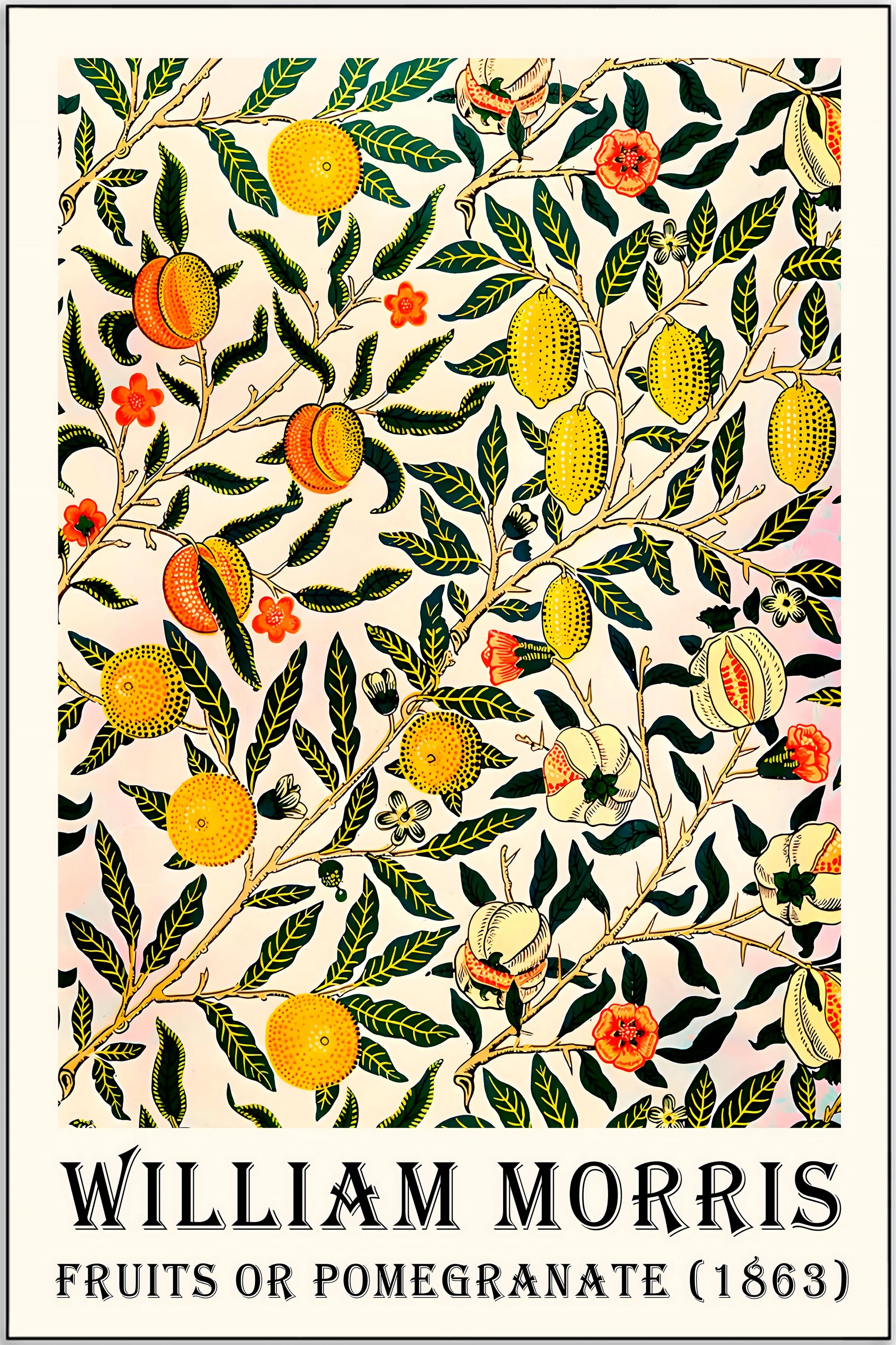 Plakat - William Morris - Pomegranate kunst - admen.dk