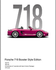 Plakat - Porsche 718 Boxster style edition kunst