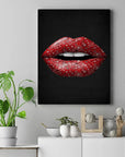 Plakat - Red lips kunst - admen.dk