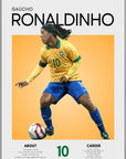 Plakat - Ronaldinho i aktion - admen.dk