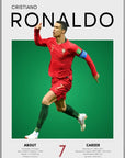 Plakat - Ronaldo Portugal look - admen.dk