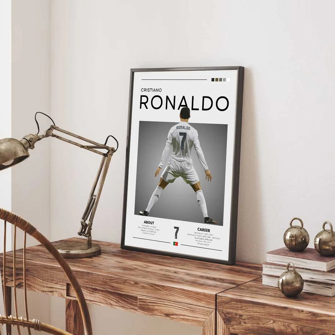 Plakat - Ronaldo Real Madrid look - Admen.dk