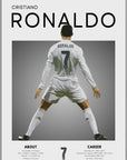 Plakat - Ronaldo Real Madrid look - admen.dk