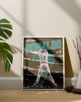 Plakat - Ronaldo og Real Madrid kunst - admen.dk