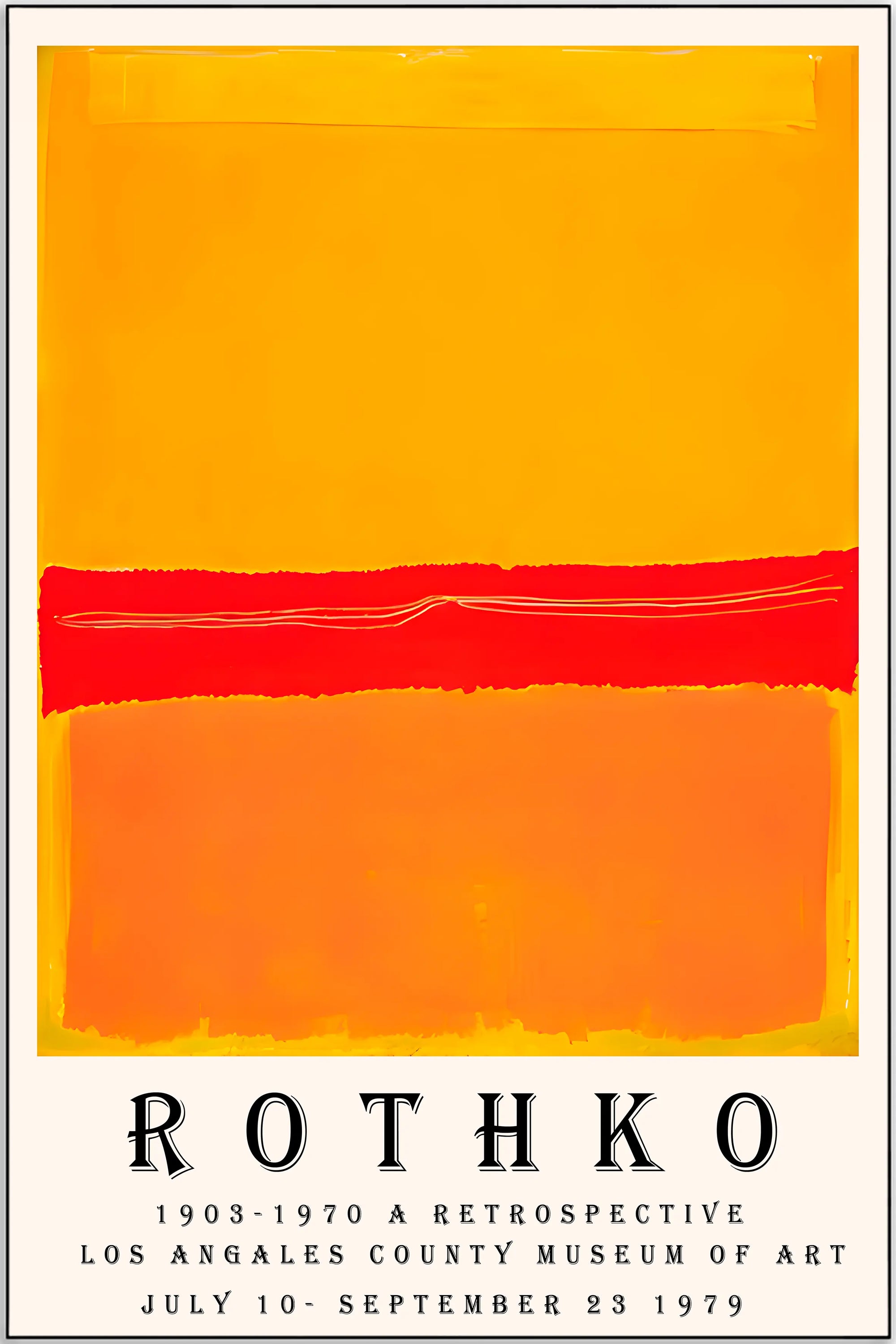 Plakat - Rothko Los Angales kunst - admen.dk