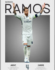 Plakat - Sergio Ramos grafisk look - admen.dk