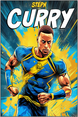 Plakat - Stephen Curry superhelt - admen.dk