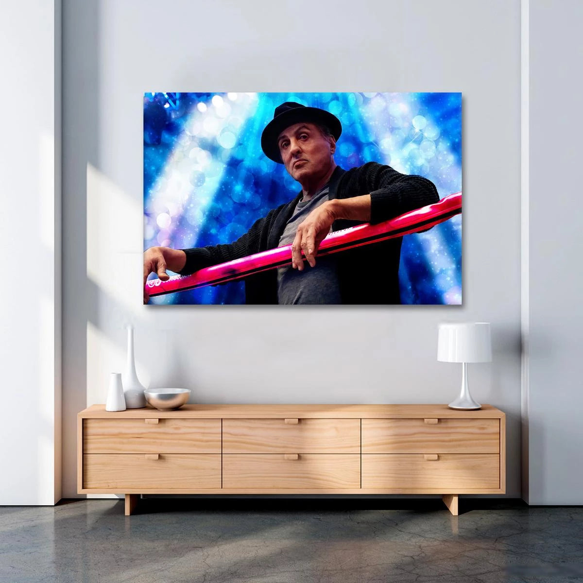 Plakat - Sylvester Stallone kunst - admen.dk