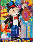 Plakat - Alec Monopoly - The world is yours citat - admen.dk