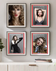 Plakat - Taylor Swift og røde læber - admen.dk