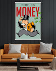 Plakat - Time is money citat - admen.dk