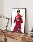 Plakat - Trent Alexander-Arnold Liverpool stil - admen.dk