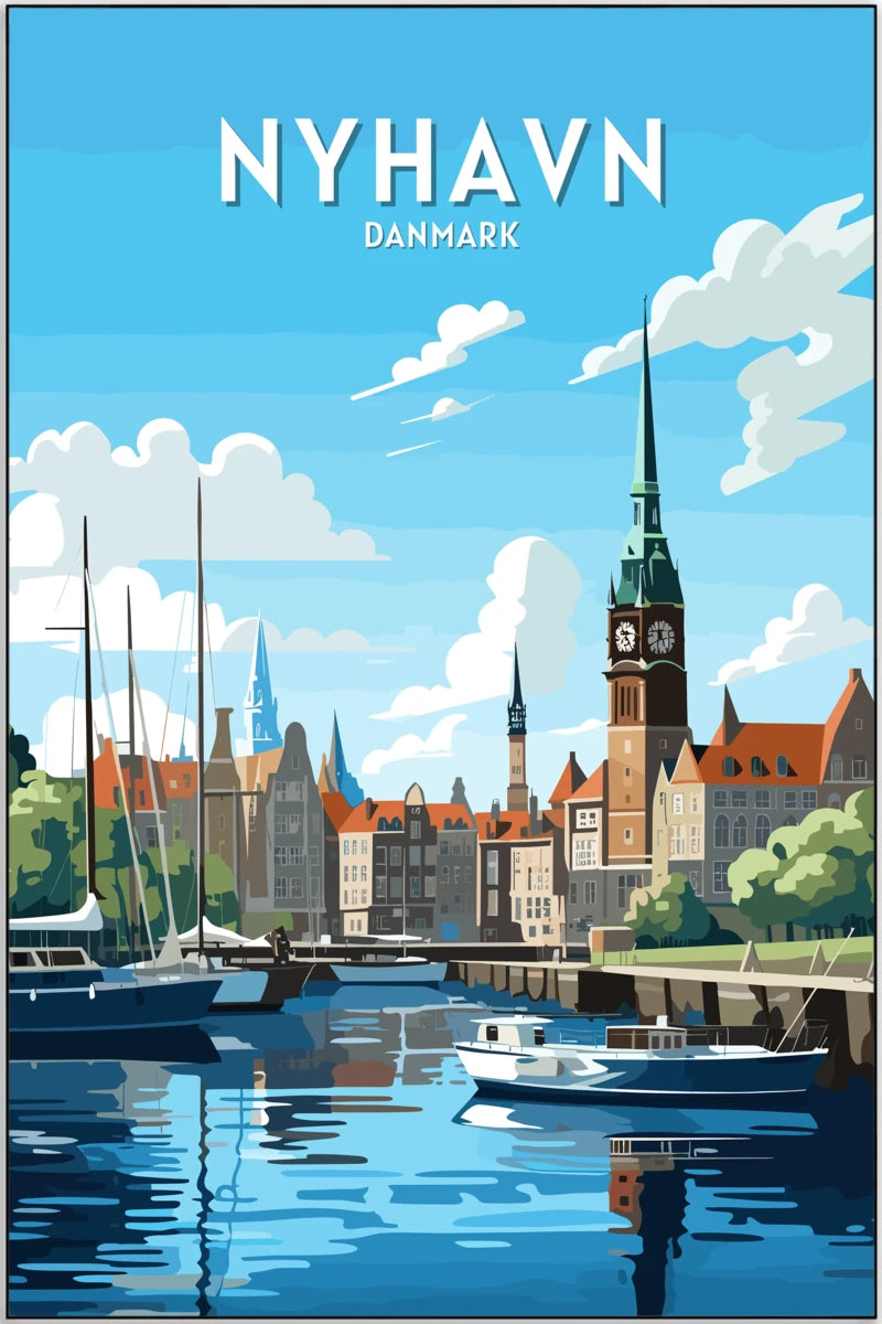 Plakat - Udsigt fra Nyhavn - admen.dk