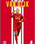 Plakat - Virgil Van Dijk i sejr