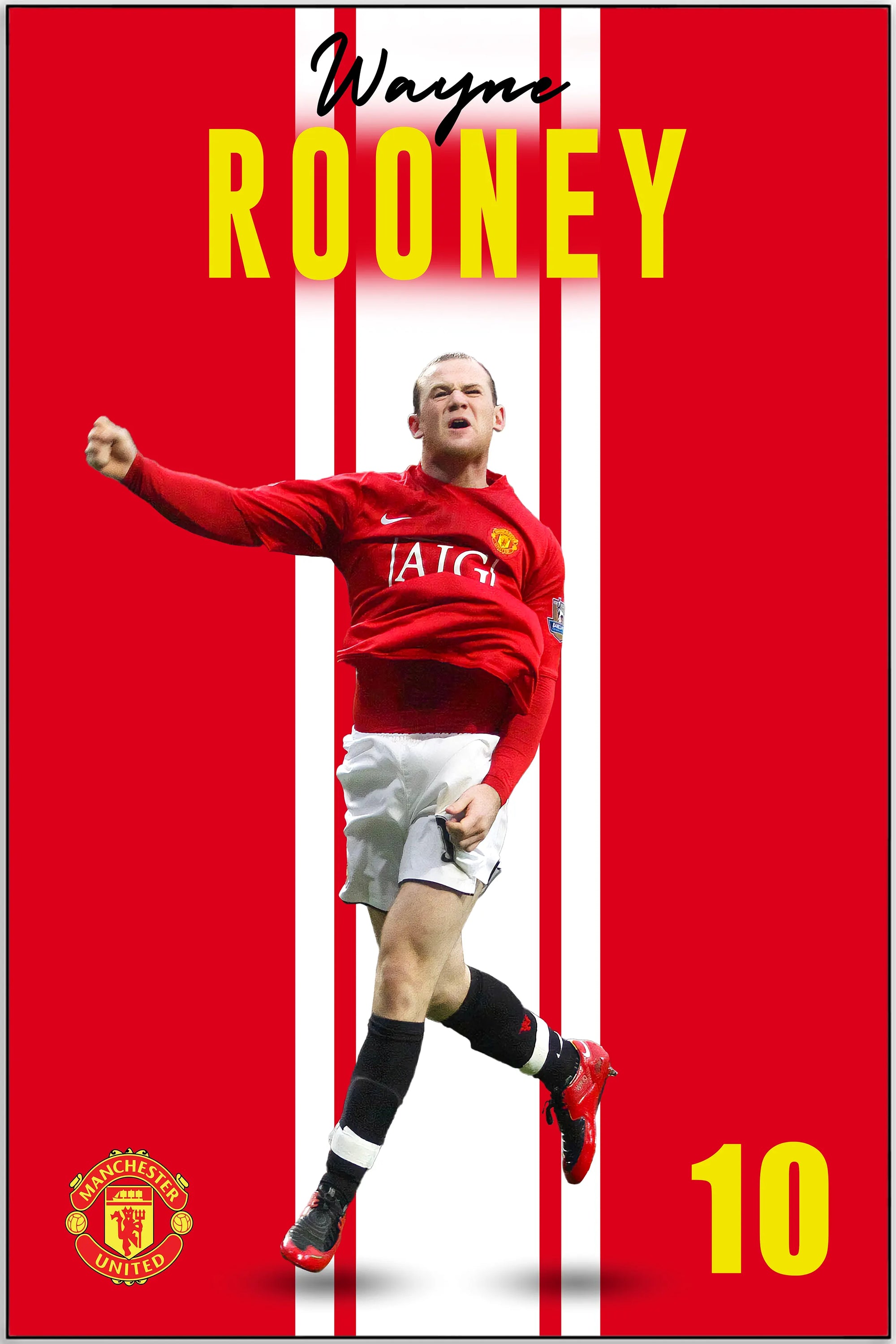 Plakat - Wayne Rooney i jubel - admen.dk