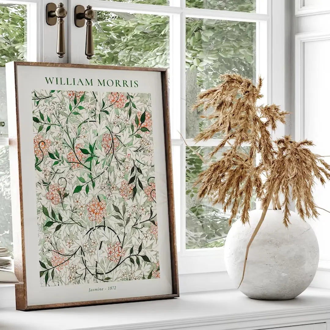 Plakat - William Morris - Green Jasmine kunst - admen.dk